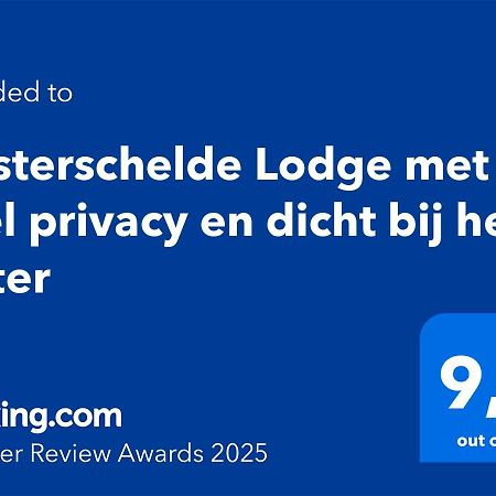 Oosterschelde Lodge Met Veel Privacy En Dicht Bij Het Water 스케프네스 외부 사진